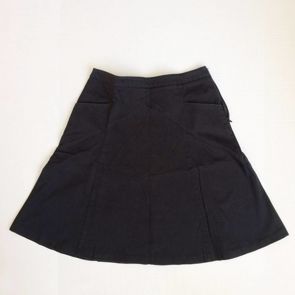 Express black A-line skirt
